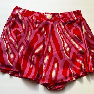 NEW ADRIENNE satin swing shorts Free to Roam Pink size L